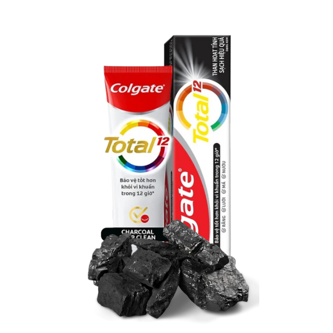 Bulk Order: Colgate Toothpaste Total Charcoal Deep Clean, 170g 6oz - (36 Boxes per Case)