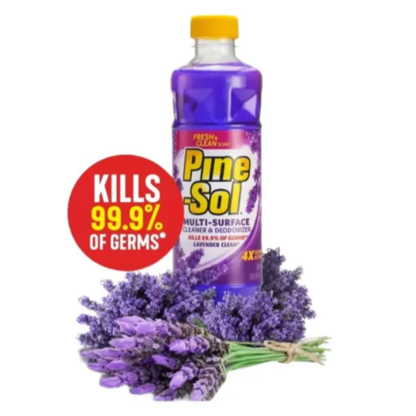 Bulk Order: Pinesol Cleaner Lavender, 828mL - (12 Bottles per Case)