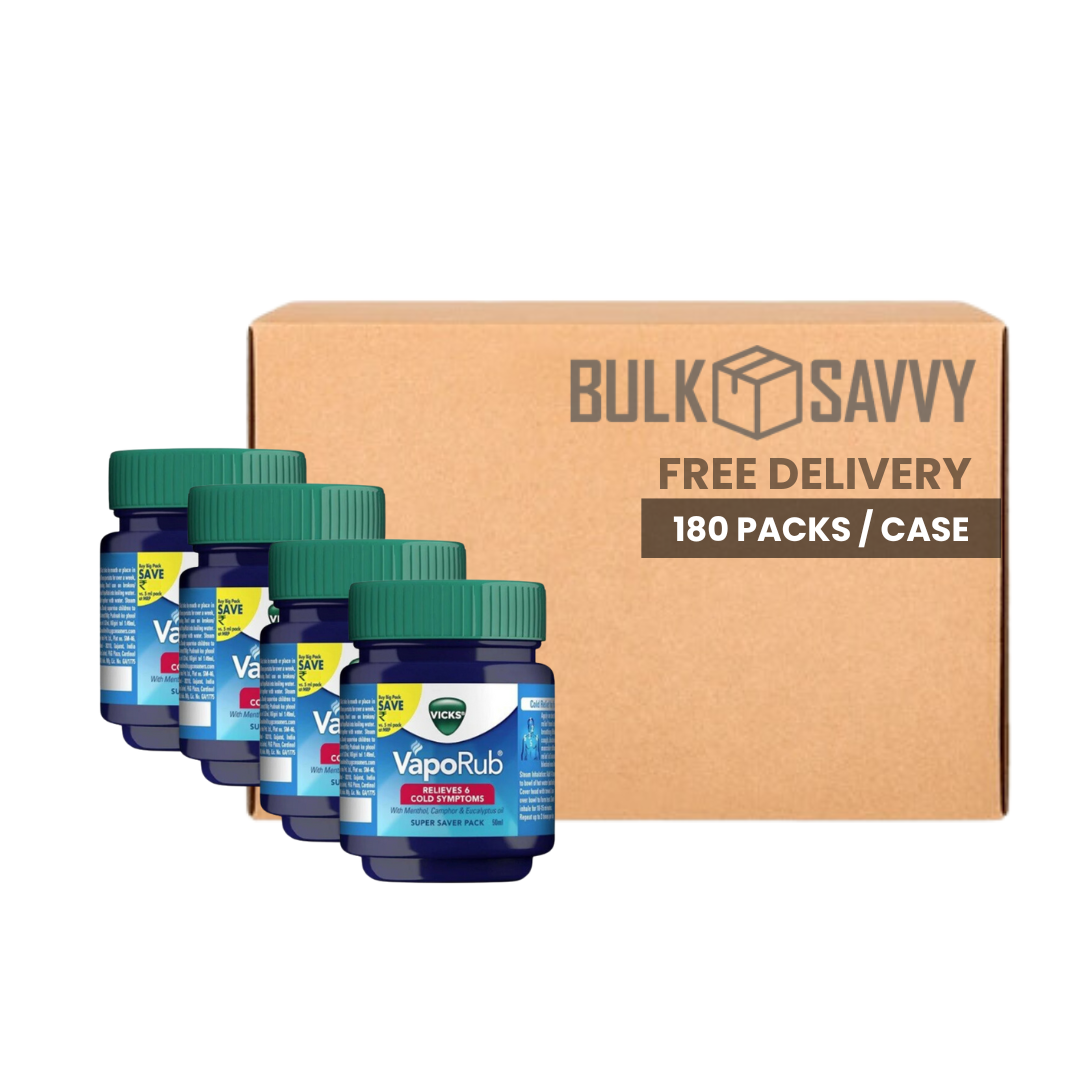 Bulk Order: Vicks VapoRub, 50ML - (180 Packs per Case)