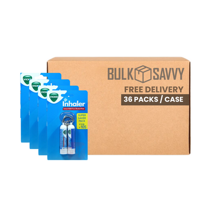 Bulk Order: Vicks Inhaler, 0.5ml Card - (36 Boxes of 2 Inhaler per Case)