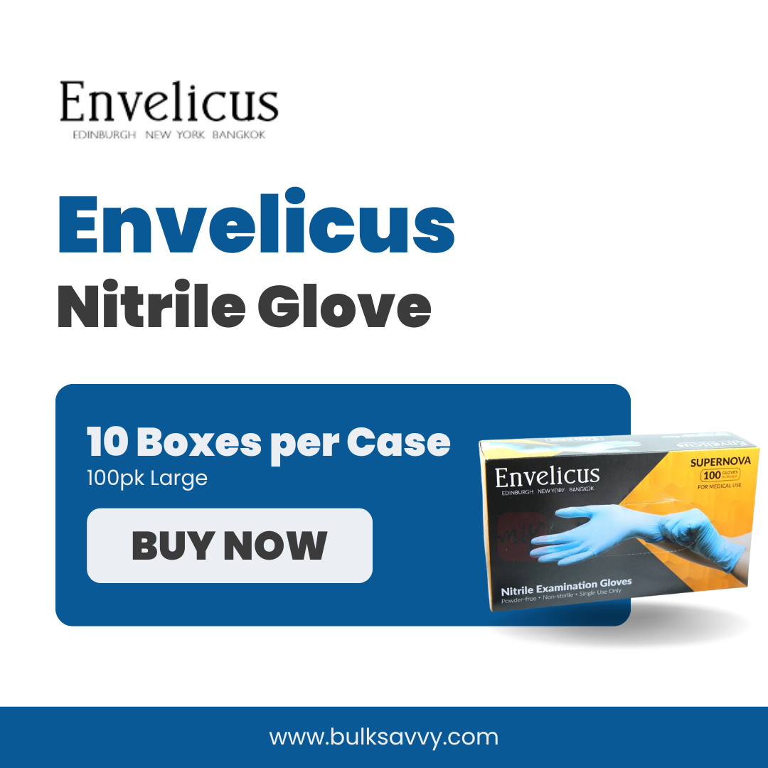 Bulk Order: Envelicus Nitrile Glove Large, 100PK - (10 Boxes per case)