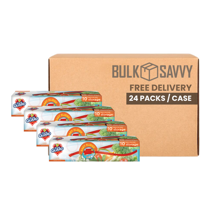 Bulk Order: 240 COUNT, Fresh Guard Slider Storage Gallon - (24 boxes of 10 pieces of bags per case)