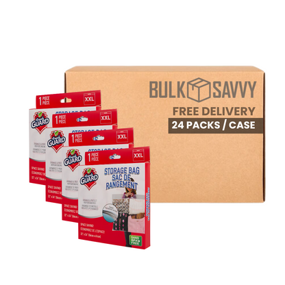 Bulk Order: 21 COUNT,  Fresh Guard Storage Bag Jumbo - (24 boxes of 1 bag per case)