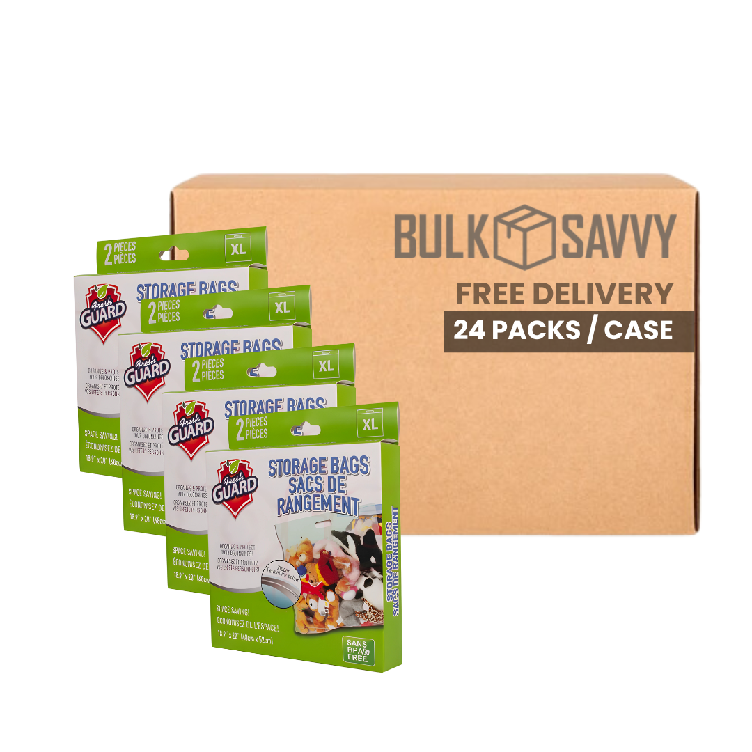 Bulk Order: 48 COUNT, Fresh Guard Storage Bag X-Large - (24 boxes of 2 bags per case)