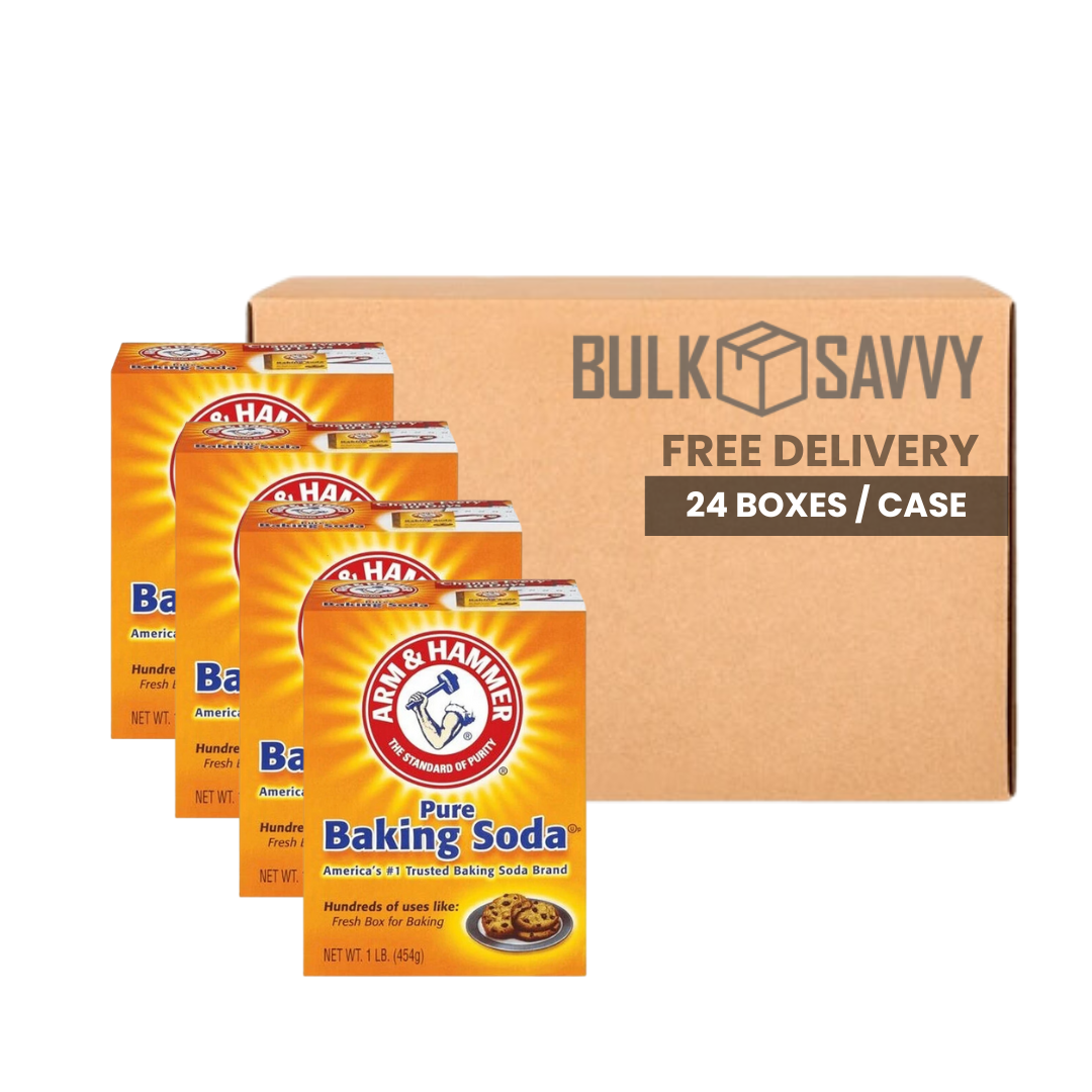 Bulk Order: 24 COUNT, Arm & Hammer Baking Soda, 16oz - (24 boxes or packs per case)