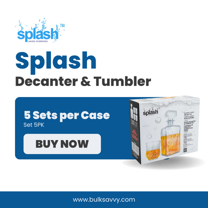 Bulk Order: Splash Decanter & Tumbler Set - (4 sets per case)