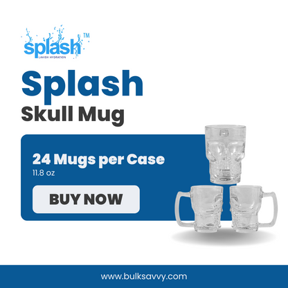 Bulk Order: Splash Skull Mug, 11.8oz - (24 Mugs per case)